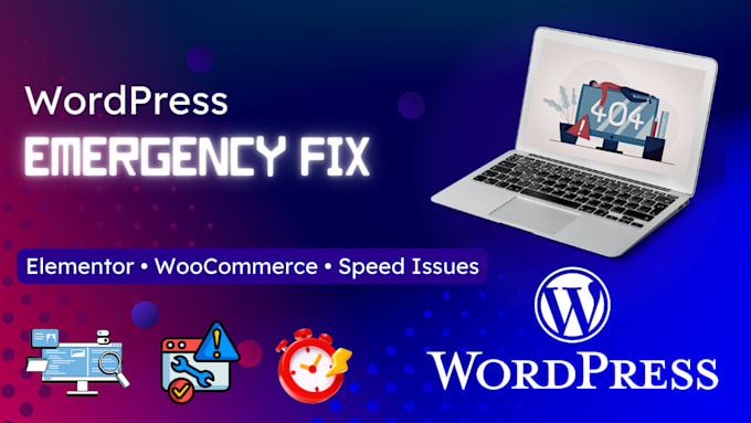 fix any wordpress error, woocommerce or elementor issue fast