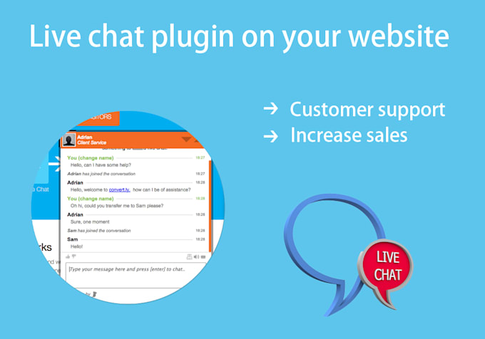 add live chat customer support plugin on website