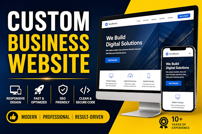 build a modern custom business website for your company