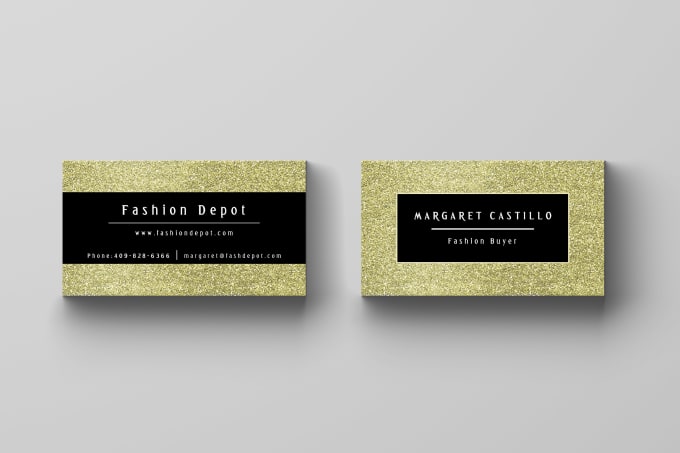 design a sleek and elegant two sided business card