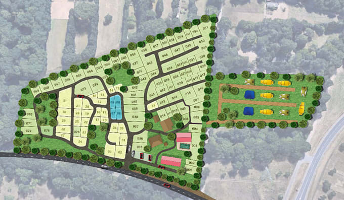 I will do the architectural site plan and layout drawings