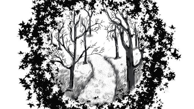 illustrate anything for you using line art