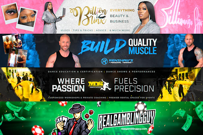make an professional youtube banner