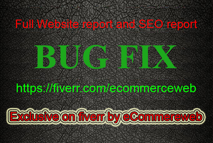 provide you, your whole website and SEO report