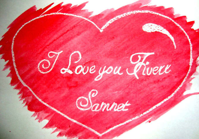 really paint your loving message in a heart