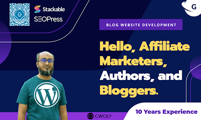 install genesis child theme and build a wordpress blog website with gutenberg