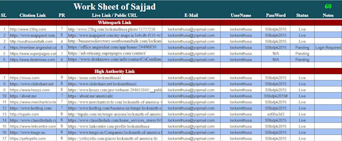 manually do 300 local citation for local listings