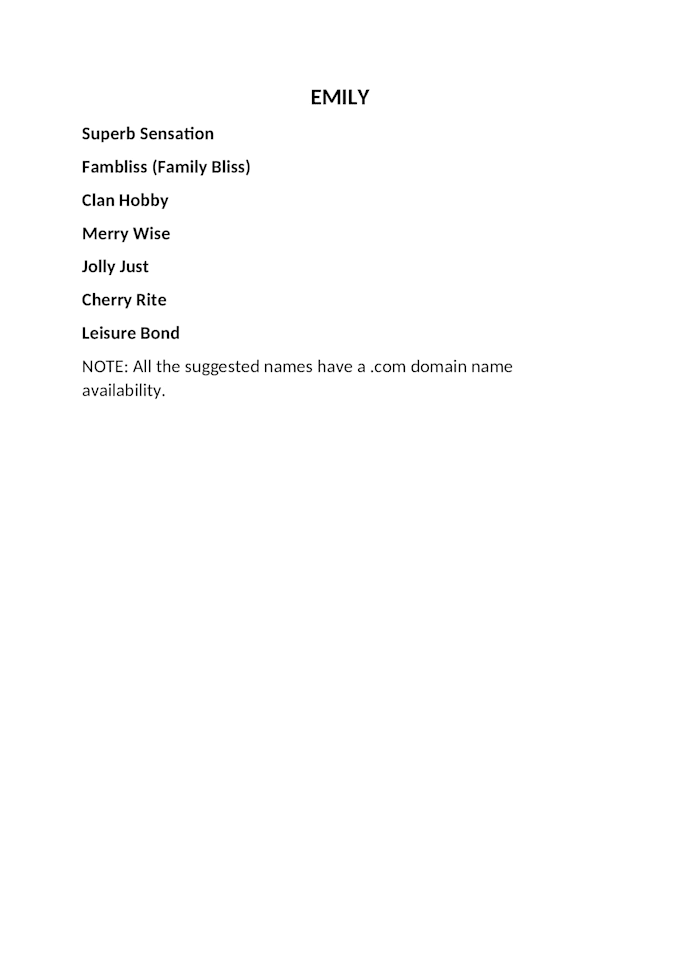 create 10 innovative business name and company name