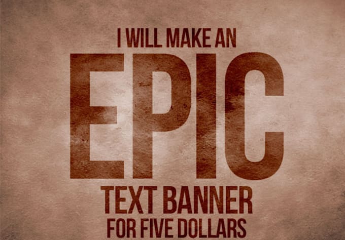 make an EPIC text banner