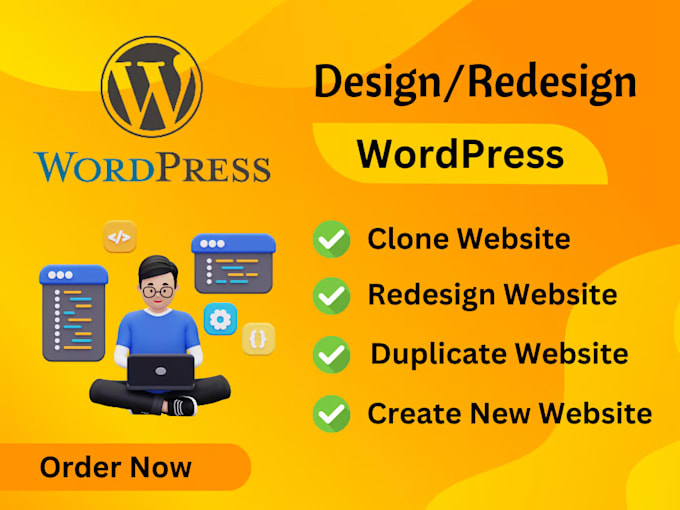 replicate copy redesign edit wordpress website