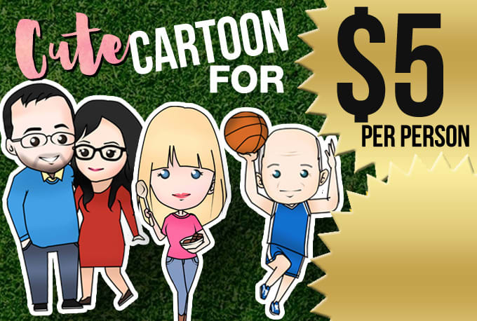 do cute cartoon that look like you