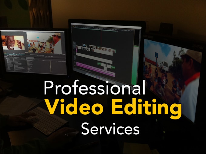 do professional  creative video editing for you
