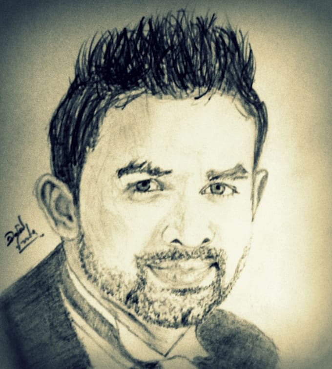 Draw Best Pencil Sketch For You Within 24hrs By Cjartgraphic