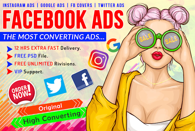 design visually engaging facebook ads and social media post designs