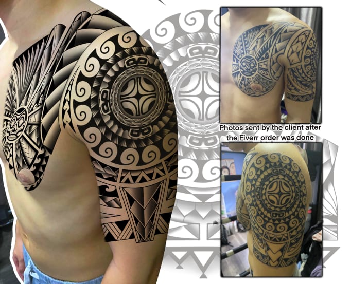 Aggregate 97+ about maori sleeve tattoo stencil best .vn