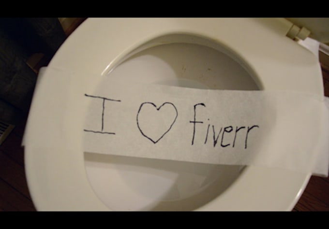 make a personalized message emerge from my toilet