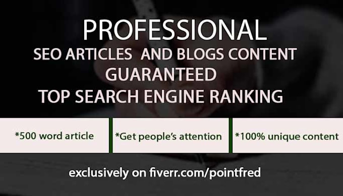 research and write 500 word article, website content, blog