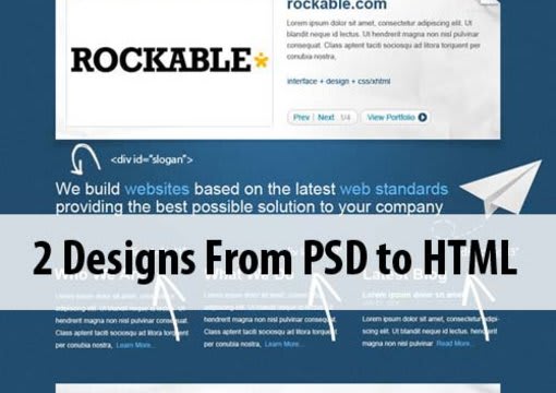 convert your .psd file into HTML