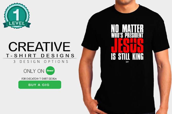 creative t shirt logo with 3 design options