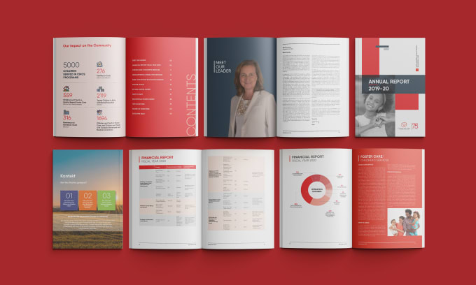 Design professional annual report by Dzinelinks | Fiverr