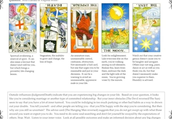 answer any question using Tarot cards