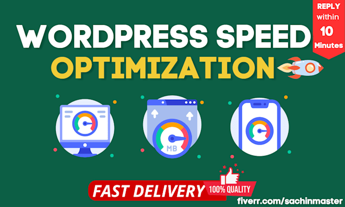 do wordpress speed optimization in 24hr