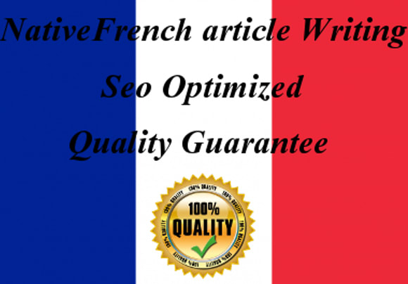 write SEO articles in french