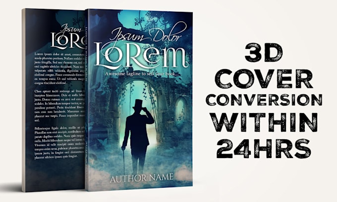 turn your flat book cover into 3d fast