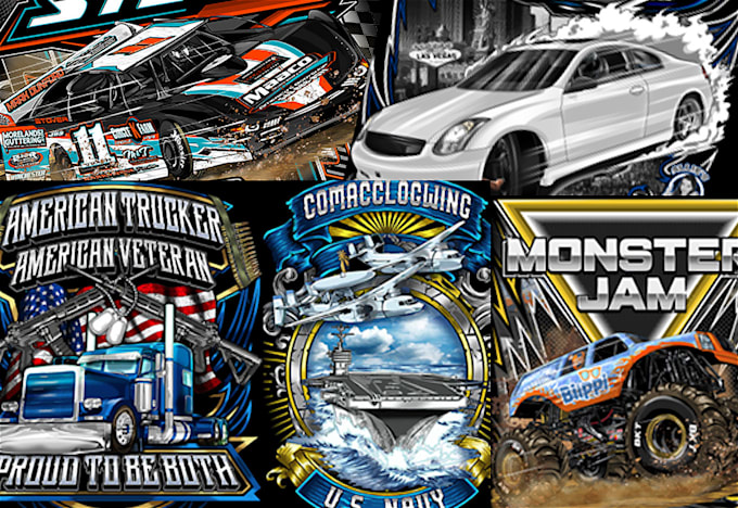 create an amazing t shirt design for your bussines