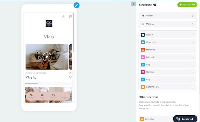 create, publish and maintain your app using goodbarber