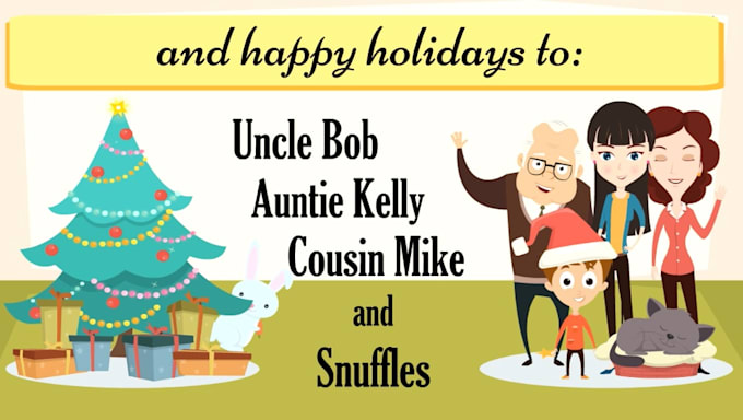 customize this Christmas themed video for you
