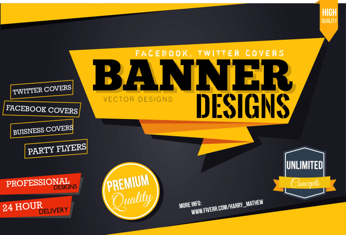 Design a professional facebook cover,banner,header in 24 hours by Harry_mathew