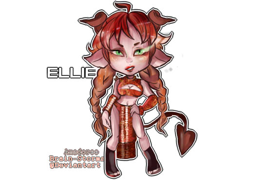 draw your character in a chibi form