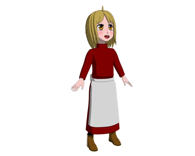 Create A 3d Anime Model By Mx2010
