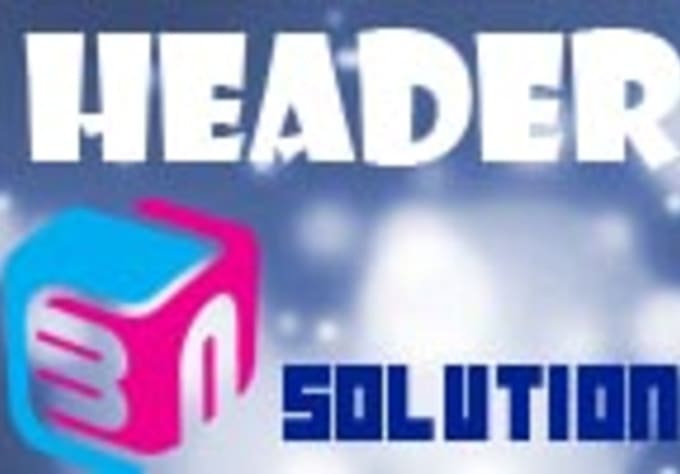 create a header for your website or blog