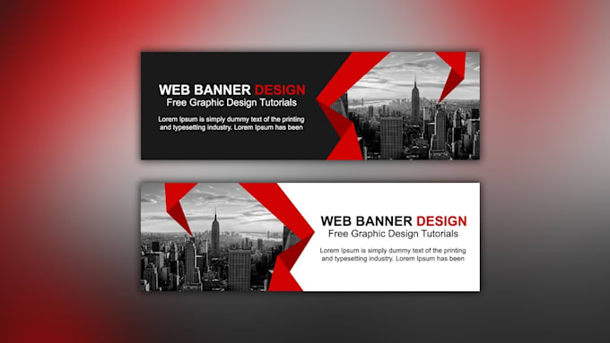 design a professioner bannar for your website