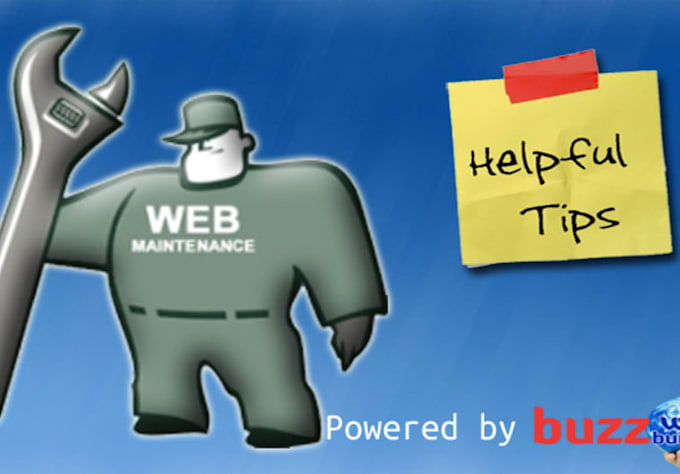 do some maintenance work on your website or accept tips for my hard work