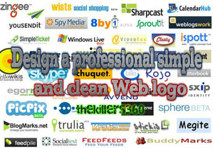 design a killer professional simple and clean WEB logo