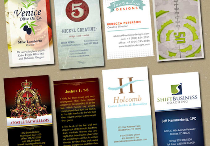 design business cards using your existing logo for a professional business card