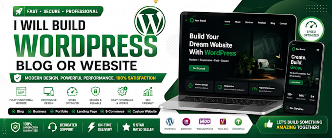 create a modern wordpress website