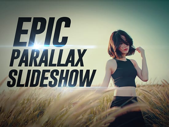 create epic parallax slideshow video