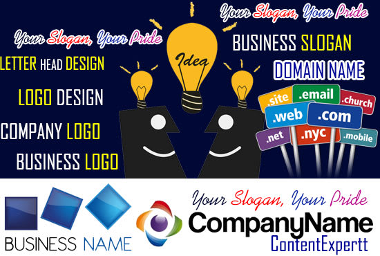 brainstorm  business names, slogans,domain name