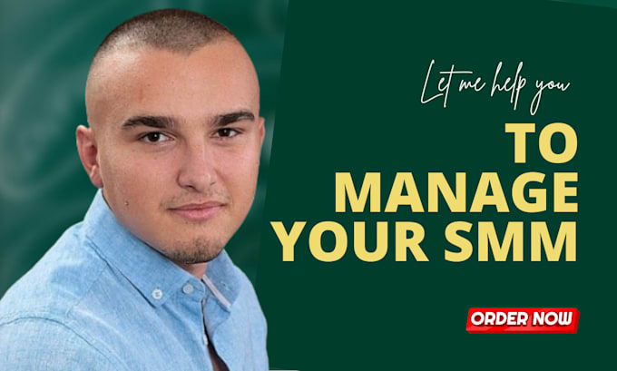 be your social media marketing manager