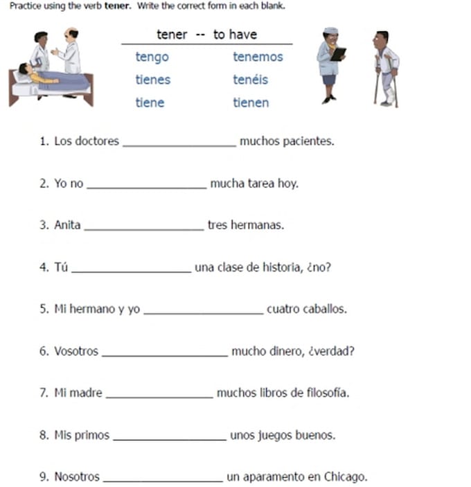 упражнения на present испанский. упражнения на испанском. упражнения на ser и estar испанский. интересные упражнения] на испанском. упражнения на tener в испанском.