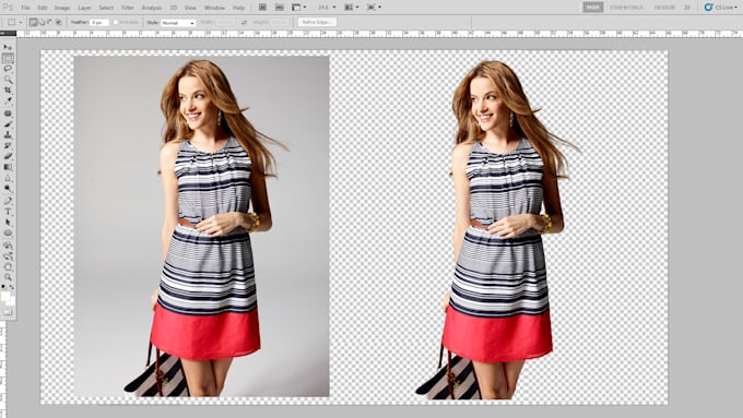 make transparent background of 10 images