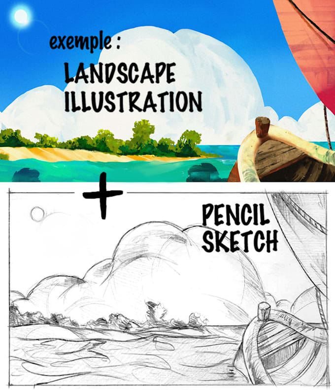 draw you a photoshop illustration