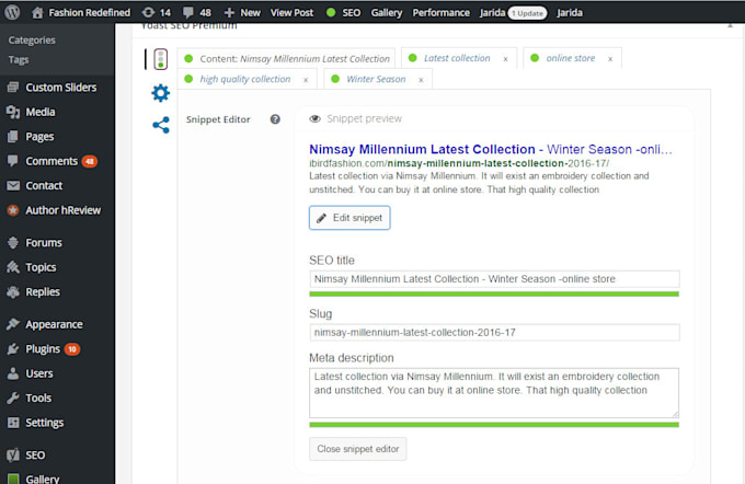 professionally perform Complete On Page SEO