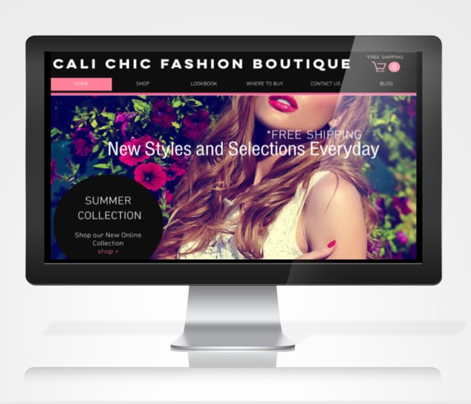 design you a High End Fashion eCommerce Website Via Wix