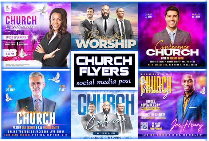 design exceptional church, conference, event flyer design