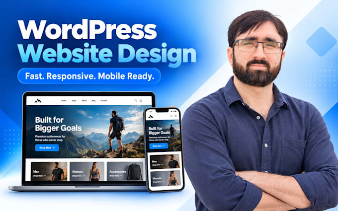 design a fast, responsive wordpress website with elementor